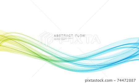 Vector blue color abstract wave design element - Stock Illustration ...