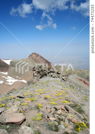a view to Hasan Mountain in Turkey a view to Hasan Mountain in Turkey 74473283