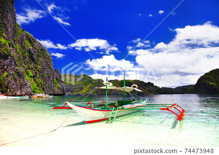 Tropical escape- unique nature of Philippines, El nido 74473948