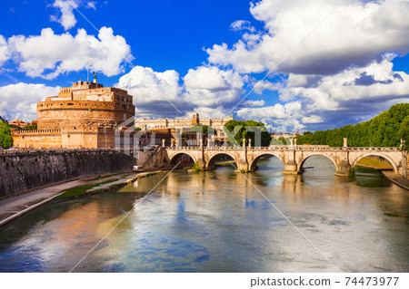 Landmarks of Italy - Castle Sant Angelo in Rome 74473977