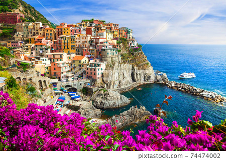 Colors of Italy series -Manarola village , Cinque terre 74474002