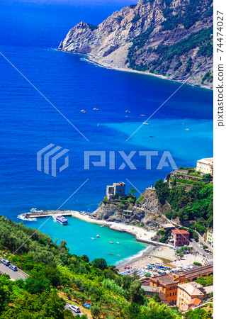 Italian holidays - picturesque scenery of Monterosso al mare ,Cinque terre 74474027