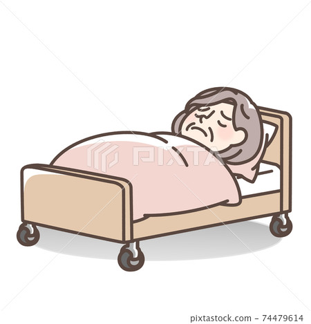 Grandmother sleeping in bed - Stock Illustration [74479614] - PIXTA