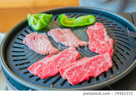 家用烤肉圖像特寫素材 74481355