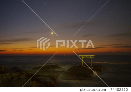 The morning star at the Oarai coast - Stock Photo [74482310] - PIXTA