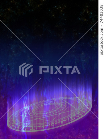 Magic circle background 4 ★ Blue system Magic circle background 4 ★ Blue system 74483038