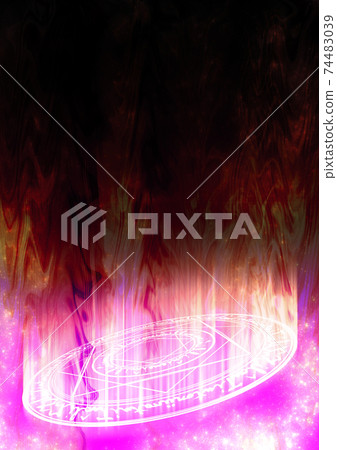 Magic circle background 3 ★ Flame system Magic circle background 3 ★ Flame system 74483039