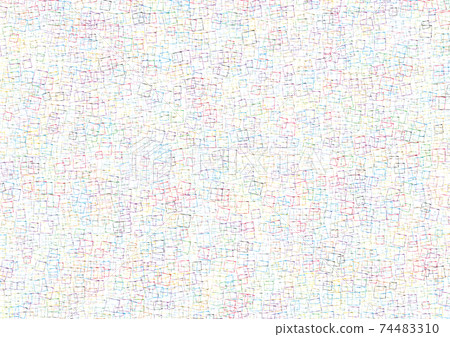 Randomly overlapping colorful line squares 74483310