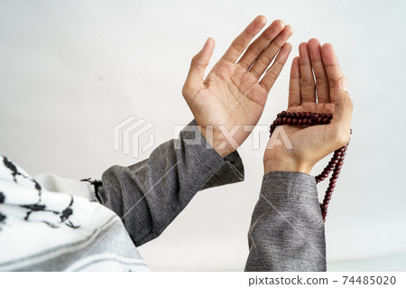 hand open arm while pray in islamic culture hand open arm while pray in islamic culture 74485020