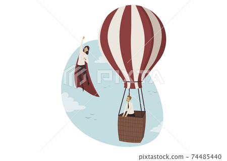 Business, career growth, goal achievement concept 74485440
