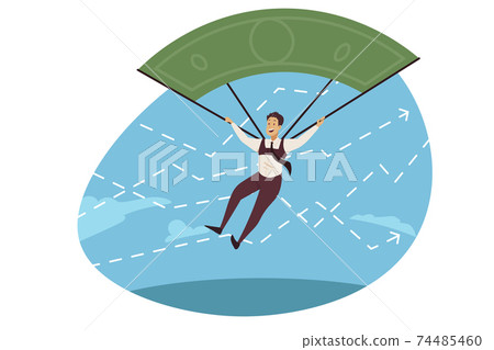 Business insurance, money profit, financial success concept 74485460