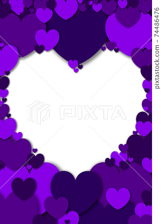 Heart material Heart-shaped frame made of large, medium and small purple hearts White in the vertical frame Other colors available Heart material Heart-shaped frame made of large, medium and small purple hearts White in the vertical frame Other colors available 74486476