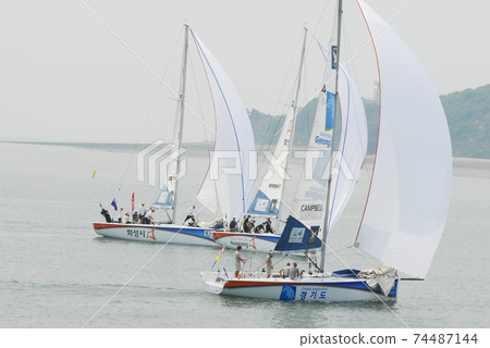 Hwaseong City, Jeongok Port, Yacht, Ballistic Port, Ship Hwaseong City, Jeongok Port, Yacht, Ballistic Port, Ship 74487144