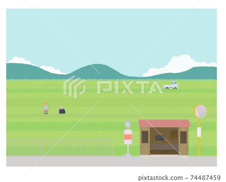 Countryside scenery spring 74487459