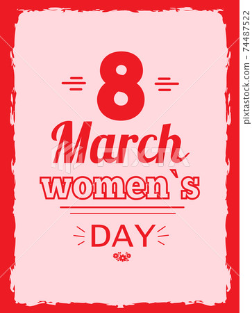 Eight March Symbol Best Wishes on Women s Day Eight March Symbol Best Wishes on Women s Day 74487522