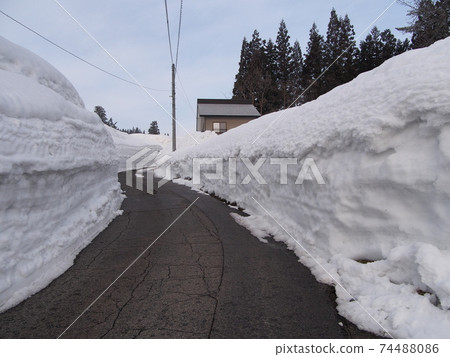 Heavy snowfall Heavy snowfall 74488086