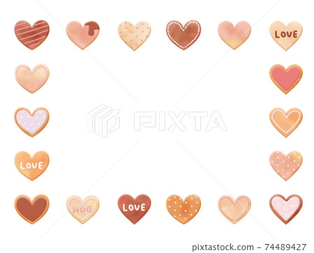 心糖霜餅乾圖 74489427