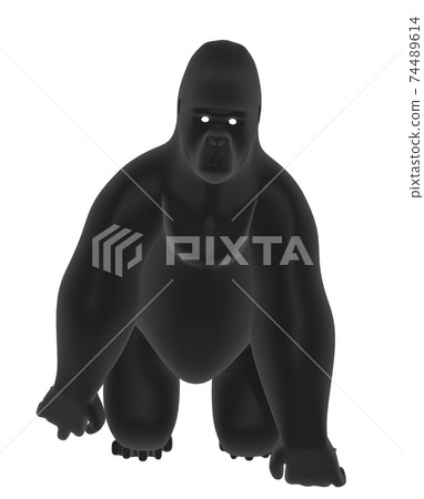 Gorilla facing the front Gorilla facing the front 74489614