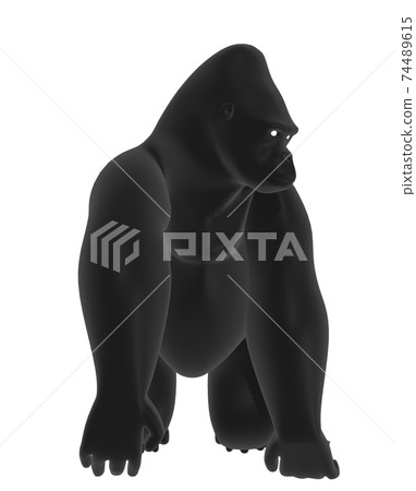 Gorilla facing sideways Gorilla facing sideways 74489615