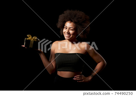 Black Friday sale, gift, present, celebration concept. 74490250