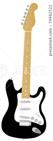 Electric guitar black Electric guitar black 74492522