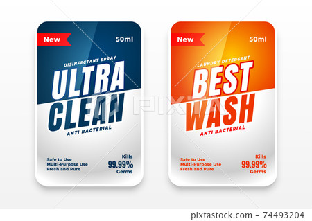 best clean detergent labels set of two 74493204