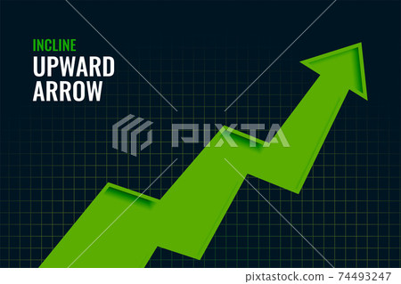 business incline growth upward arrow trend background design 74493247