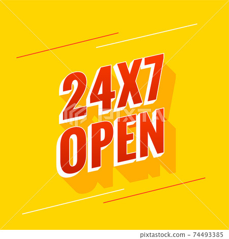 everyday 24 hours and 7 days open background design everyday 24 hours and 7 days open background design 74493385