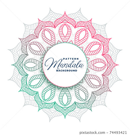 circular mandala art pattern colorful background design 74493421