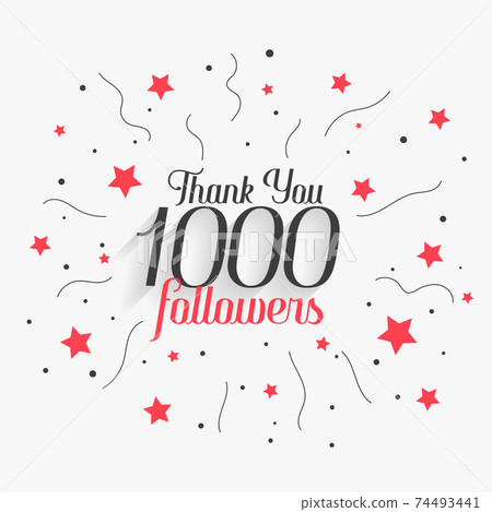 1000 social media followers thank you poster design 1000 social media followers thank you poster design 74493441