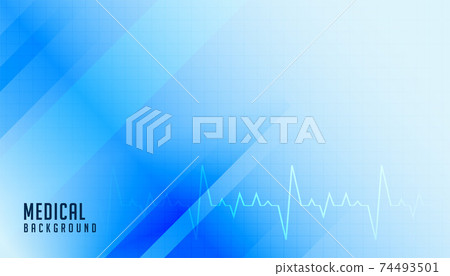 medical background in blue healthcare theme style 74493501