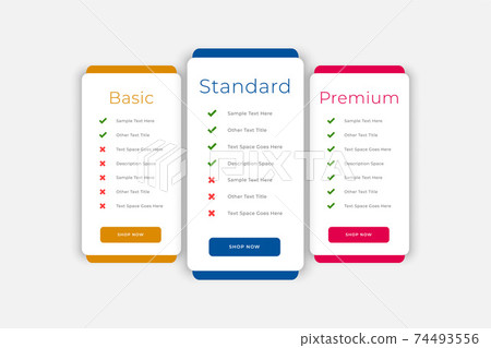 plans and pricing table business web template plans and pricing table business web template 74493556