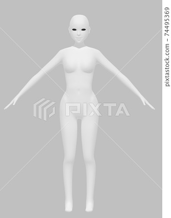 Real person's whole body 74495369