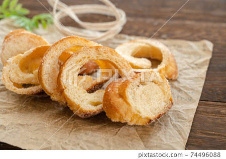 Rusk of salt French bread 74496088