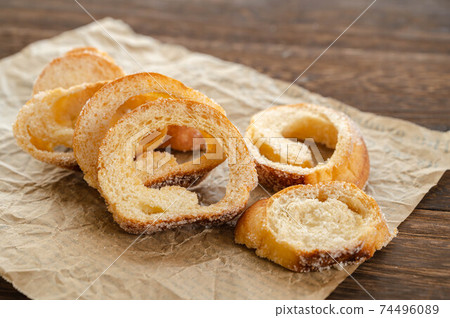 Rusk of salt French bread Rusk of salt French bread 74496089