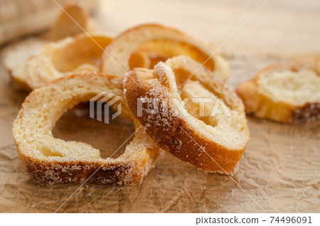 Rusk of salt French bread Rusk of salt French bread 74496091