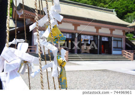 Omikuji與鹿兒島市的Terukuni神社綁在一起 74496961
