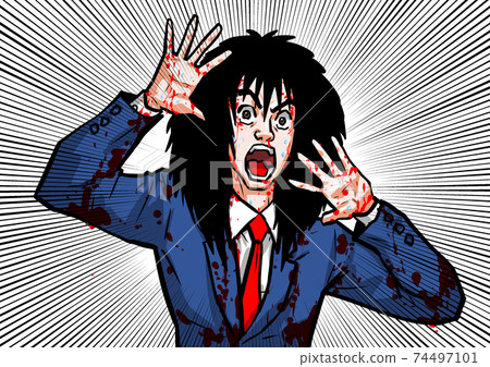 驚喜，西裝，恐懼，男人，西裝， 74497101