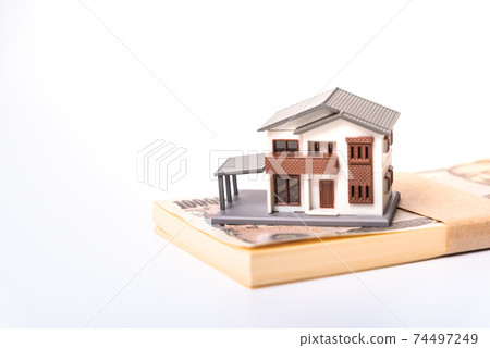 House model and money House model and money 74497249