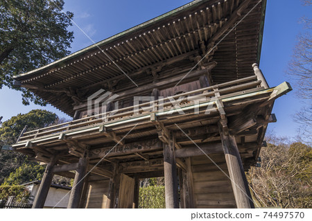 Kokubunji Tower Gate Kokubunji Tower Gate Temple Gate Edo period Kokubunji Tower Gate Kokubunji Tower Gate Temple Gate Edo period 74497570