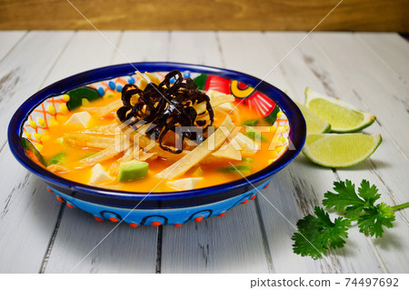 Mexican food sopa de ajo Mexican food sopa de ajo 74497692
