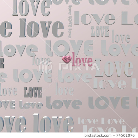 Gold multy words LOVE onpink pastel background Gold multy words LOVE onpink pastel background 74501076