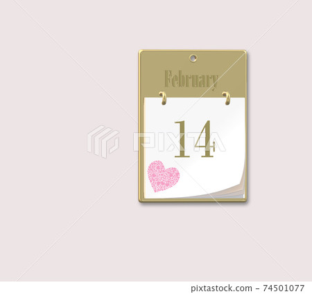Valentine's calendar14 february. Valentine's calendar14 february. 74501077