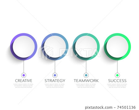 Modern 3D infographic template with 4 steps for success. Business circle template with options for brochure, diagram, workflow, timeline, web design. Vector EPS 10 Modern 3D infographic template with 4 steps for success. Business circle template with options for brochure, diagram, workflow, timeline, web design. Vector EPS 10 74501136