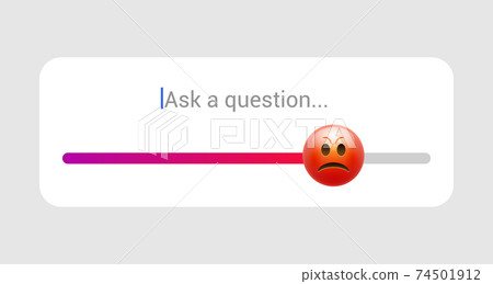 Emoticon slider template feedback poll social media creative like icon. Emoji slider 74501912