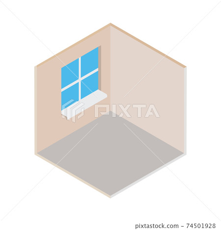 Isometric empty room icon. Vector 3d building... - Stock Illustration ...