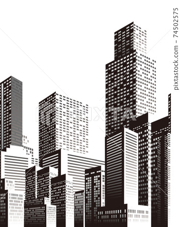 Skyscraper big city background material 74502575