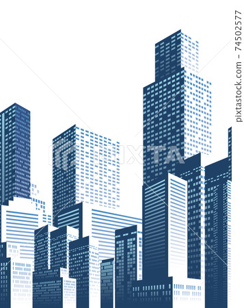 摩天大樓大城市背景素材 74502577