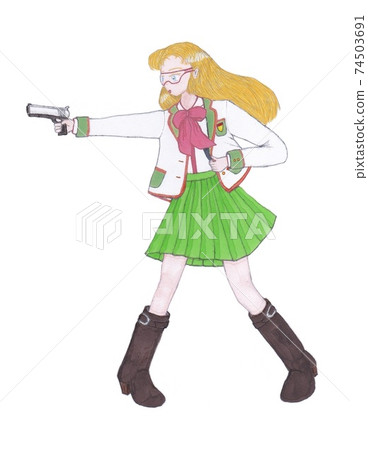 Blonde hair sniper (shooter) 74503691