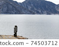 中禪寺湖景觀在冬天 74503712